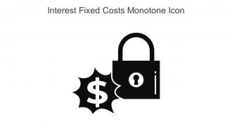 Interest Fixed Costs Monotone Icon In Powerpoint Pptx Png And Editable Eps Format