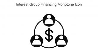Interest Group Financing Monotone Icon In Powerpoint Pptx Png And Editable Eps Format