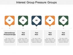 Interest groups pressure groups ppt powerpoint presentation outline brochure cpb