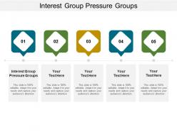 Interest groups pressure groups ppt powerpoint presentation summary diagrams cpb