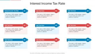 Interest Income Tax Rate In Powerpoint And Google Slides Cpb
