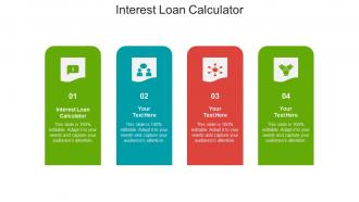 Interest loan calculator ppt powerpoint presentation ideas infographic template cpb