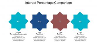 Interest percentage comparison ppt powerpoint presentation layouts design ideas cpb