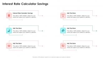 Interest Rate Calculator Savings In Powerpoint And Google Slides Cpb