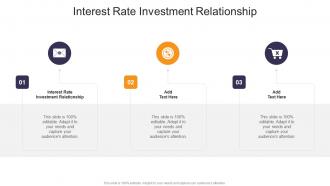 Interest Rate Investment Relationship In Powerpoint And Google Slides Cpb