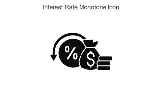 Interest Rate Monotone Icon In Powerpoint Pptx Png And Editable Eps Format