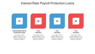 Interest rate payroll protection loans ppt powerpoint presentation icon cpb