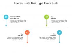 Interest rate risk type credit risk ppt powerpoint presentation slides graphics cpb
