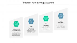 Interest rate savings account ppt powerpoint presentation show background cpb