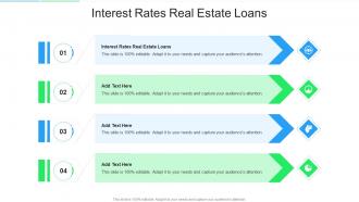 Interest Rates Real Estate Loans In Powerpoint And Google Slides Cpb
