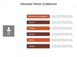 Interested partner enablement ppt powerpoint presentation gallery microsoft cpb