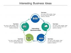 Interesting business ideas ppt powerpoint presentation outline slides cpb