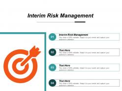 Interim risk management ppt powerpoint presentation inspiration clipart cpb