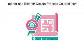 Interior And Exterior Design Process Colored Icon In Powerpoint Pptx Png And Editable Eps Format