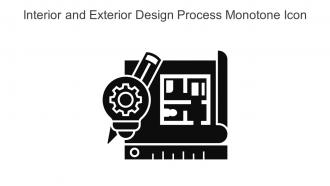 Interior And Exterior Design Process Monotone Icon In Powerpoint Pptx Png And Editable Eps Format