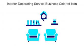 Interior Decorating Service Business Colored Icon In Powerpoint Pptx Png And Editable Eps Format
