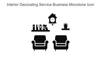 Interior Decorating Service Business Monotone Icon In Powerpoint Pptx Png And Editable Eps Format