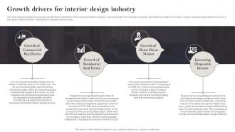 Interior Design Business Plan Growth Drivers For Interior Design Industry BP SS