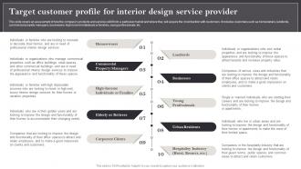 Interior Design Business Plan Target Customer Profile For Interior Design Service Provider BP SS
