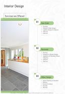 Interior Design Interior Design Proposal Template One Pager Sample Example Document
