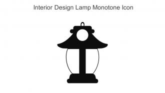 Interior Design Lamp Monotone Icon In Powerpoint Pptx Png And Editable Eps Format