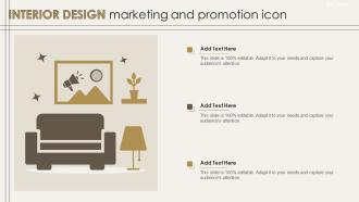 Interior Design Marketing And Promotion Icon