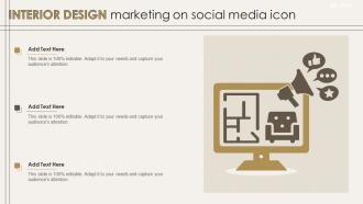 Interior Design Marketing On Social Media Icon