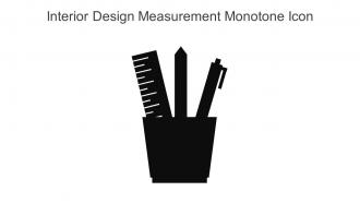 Interior Design Measurement Monotone Icon In Powerpoint Pptx Png And Editable Eps Format