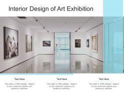 Interior design of art exhibition