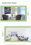 Interior Design Proposal Template Sample Interior Design One Pager Sample Example Document