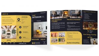 Interior Design Services Brochure Trifold