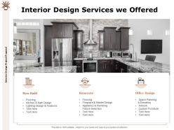 Interior design services we offered renovate ppt powerpoint presentation slides clipart