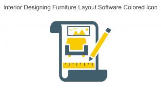 Interior Designing Furniture Layout Software Colored Icon In Powerpoint Pptx Png And Editable Eps Format