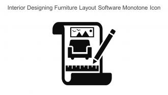 Interior Designing Furniture Layout Software Monotone Icon In Powerpoint Pptx Png And Editable Eps Format