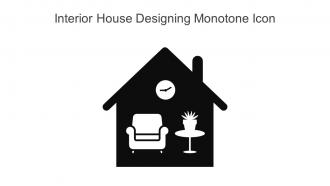 Interior House Designing Monotone Icon In Powerpoint Pptx Png And Editable Eps Format