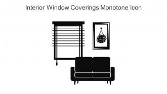 Interior Window Coverings Monotone Icon In Powerpoint Pptx Png And Editable Eps Format