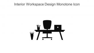 Interior Workspace Design Monotone Icon In Powerpoint Pptx Png And Editable Eps Format
