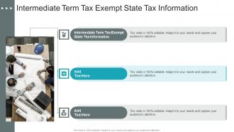 Intermediate Term Tax Exempt State Tax Information In Powerpoint And Google Slides Cpb