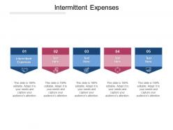 Intermittent expenses ppt powerpoint presentation layouts deck cpb