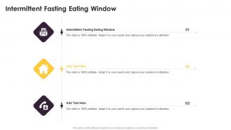 Intermittent Fasting Eating Window In Powerpoint And Google Slides Cpb