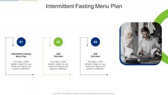 Intermittent Fasting Menu Plan In Powerpoint And Google Slides Cpb