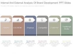 Internal And External Analysis Of Brand Development Ppt Slides