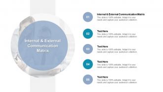 Internal and external communication matrix ppt powerpoint presentation portfolio format cpb