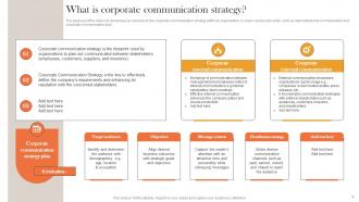 Internal And External Corporate Communication Strategy Powerpoint Presentation Slides Adaptable Colorful