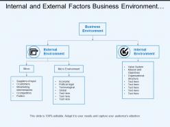 Internal and external factors business environment micro macro