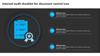 Internal Audit Checklist For Document Control Icon