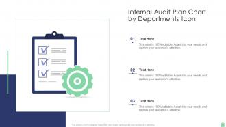 Internal Audit Plan Chart By Departments Icon