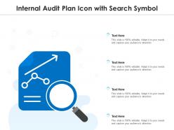 Internal audit plan icon with search symbol
