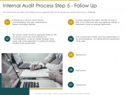 Internal audit process step 5 follow up internal audit assess the effectiveness
