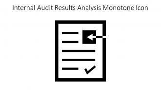 Internal Audit Results Analysis Monotone Icon In Powerpoint Pptx Png And Editable Eps Format